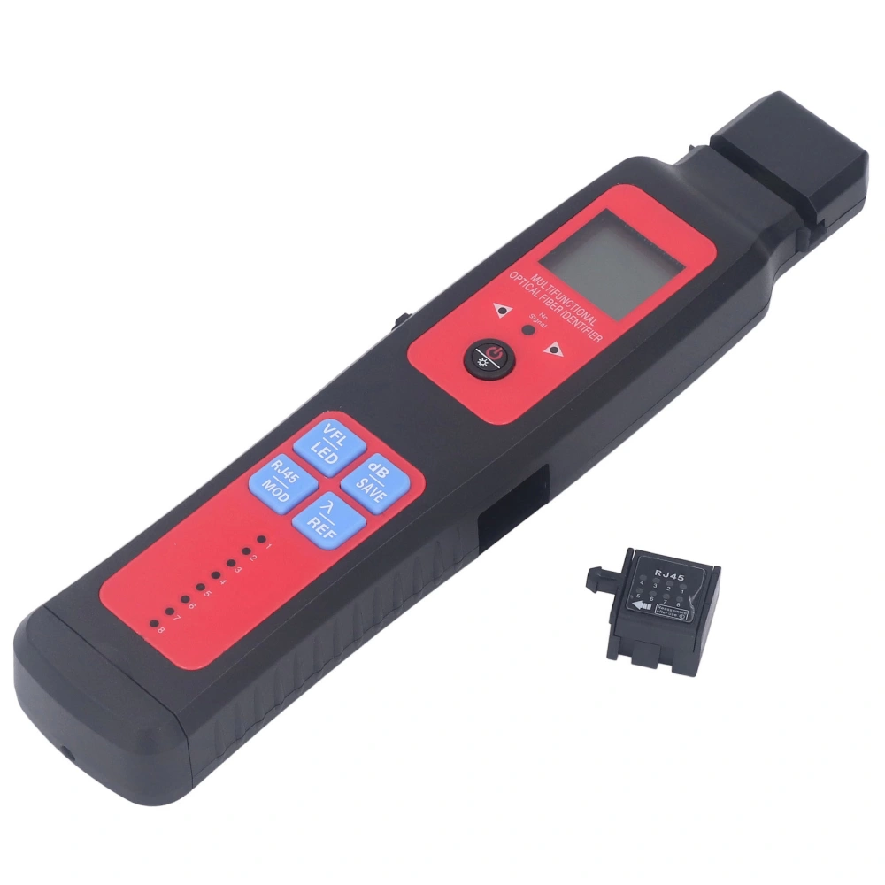 Optical Fiber Identifier 5 in 1 Fiber Detector ‑70dBm Optical Power Meter 10km VFL RJ45 Network Tester with LED Light