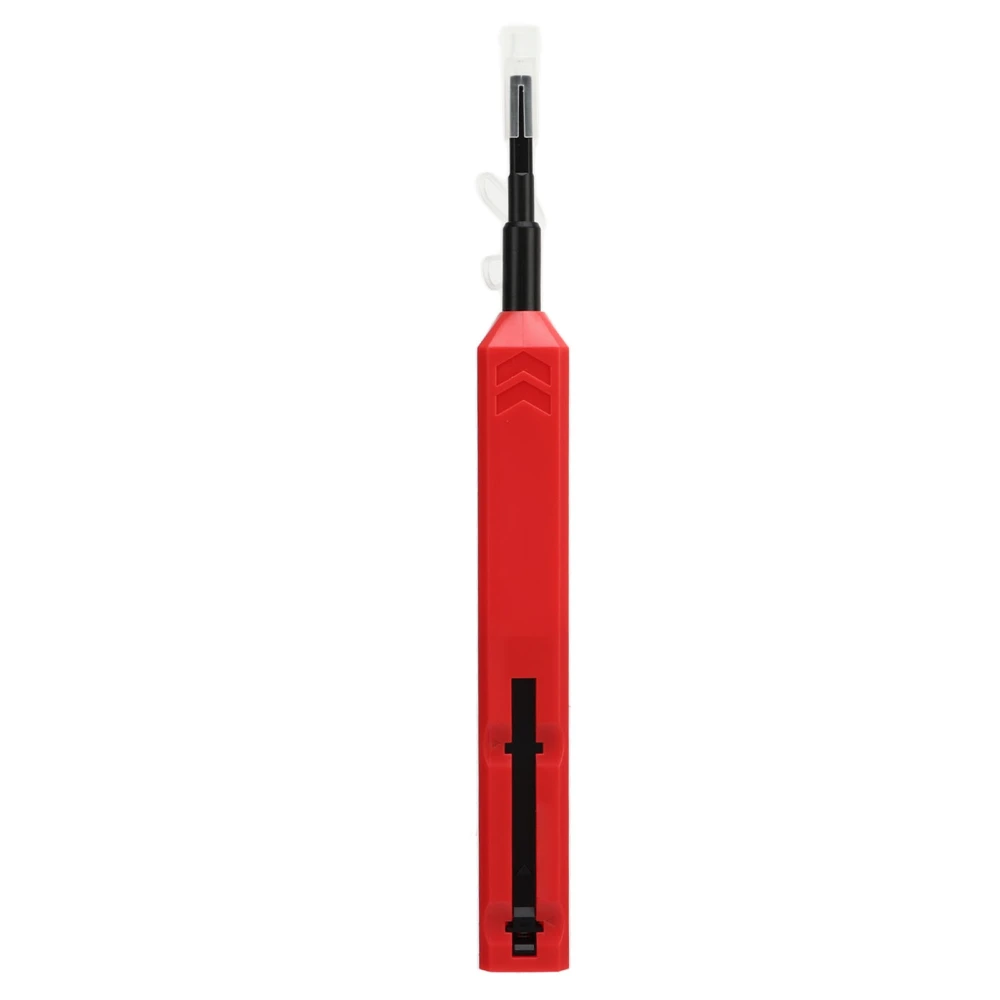 Red LC MU Optical Fiber Cleaning Pen 1 Click Cleaning Fiber Optic Cleaner for Tip Connector 1.25mm