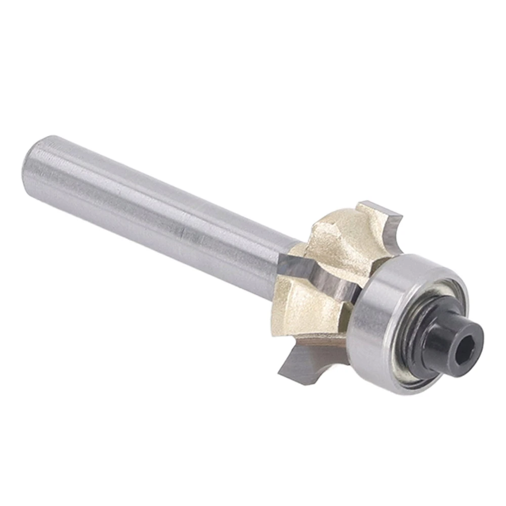 Round Over Router Bit 1/4 Shank R3 4 Flute Sharply Professional Rounding Edge Router Bit for Woodworking