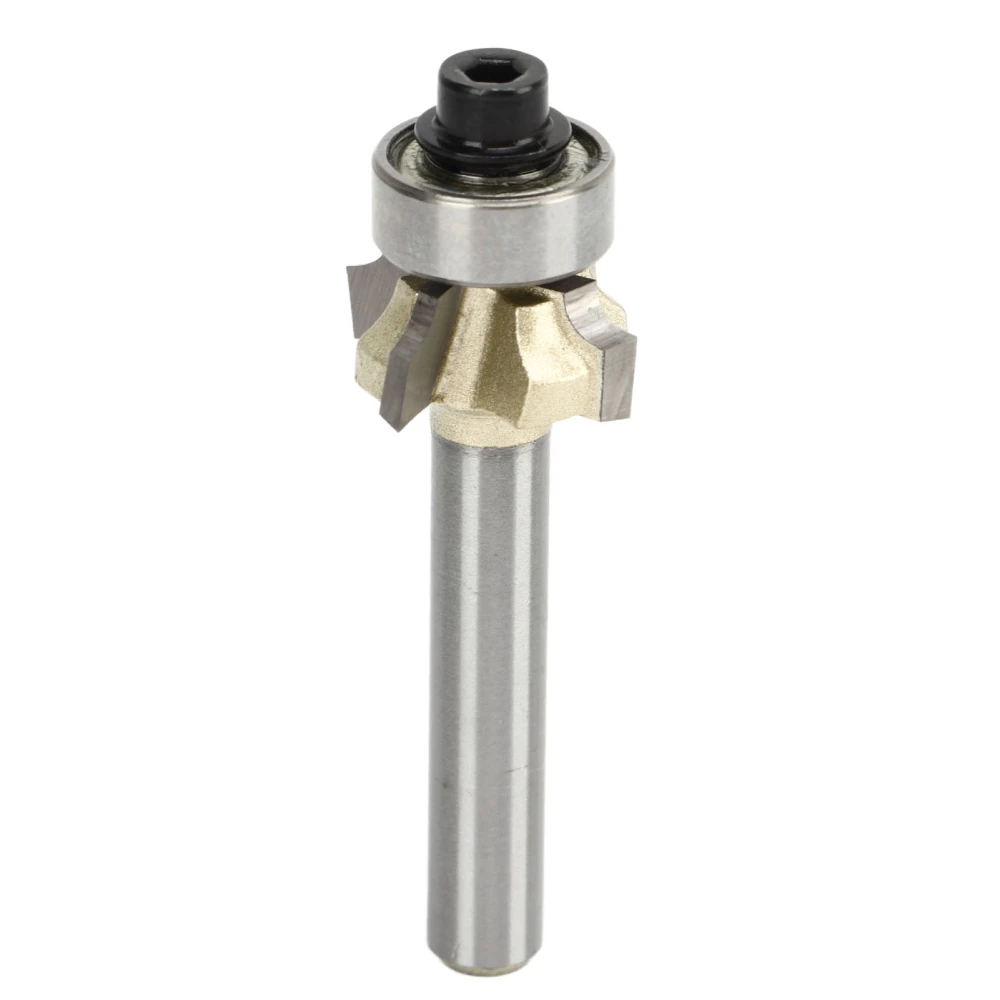 Round Over Router Bit 1/4 Shank R2.5 4 Flute Tungsten Steel Alloy Edge Forming Router Bit for Woodworking