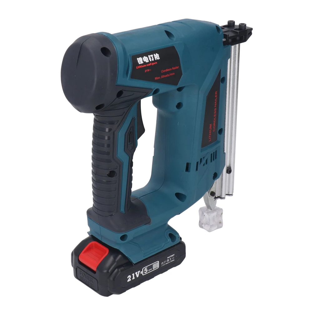 Cordless Nail Gun Electric Brad Nailer Battery Powered Tool 100‑ for Installation