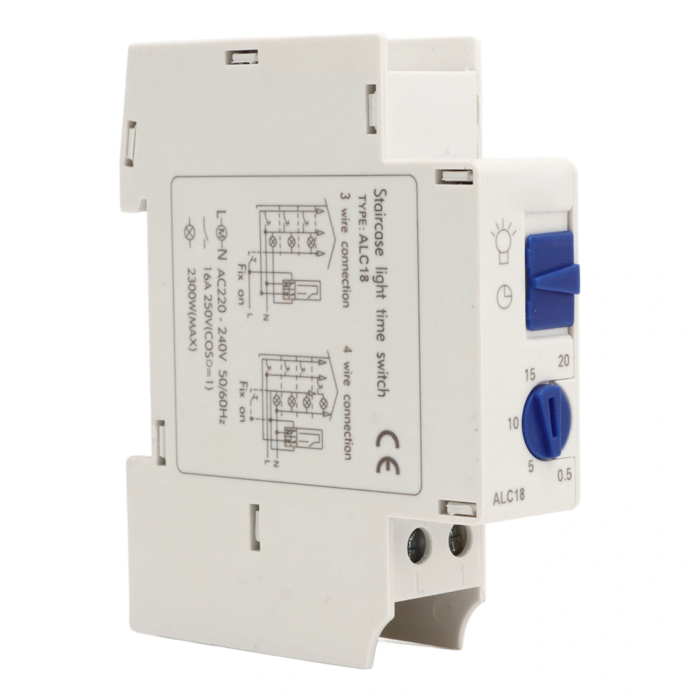 Timer Switch Circuit Breaker 0.5‑20min Timing Controller 220‑240V AC for Light Appliances