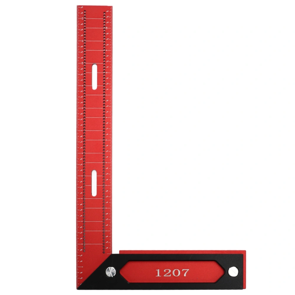 Woodworking Ruler L Type Marking Measuring Scribing Square Hole Ruler Right Angle Line Measuring Tool L 1207