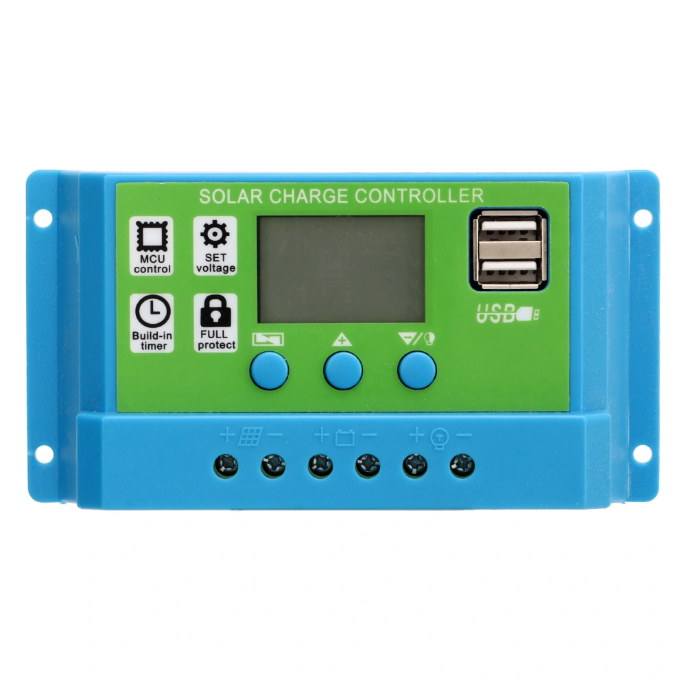 Solar Charge Controller Digital Display Parameters Adjustable Solar Panel Charger Controller 12V 24V Adaptive 20A