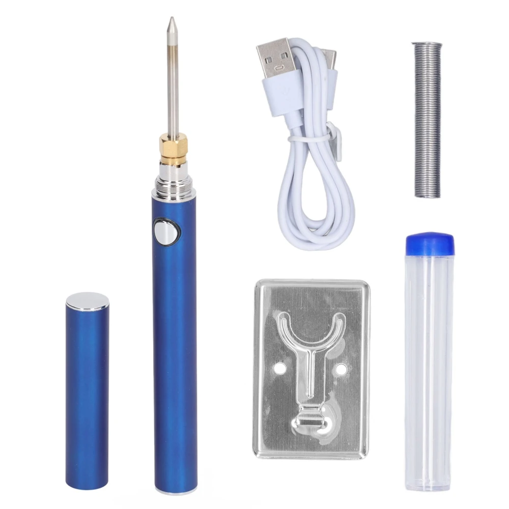 Electric Soldering Iron USB Charging 4 Levels Adjustable Cordless Welding Tool for Electronic Repair