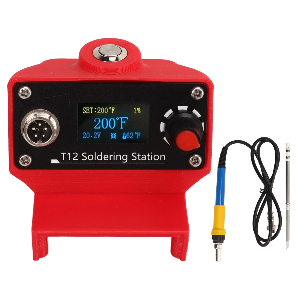 Soldering Station 72W 0.96in Screen Cordless Portable Rapid Heating Solder Iron Station