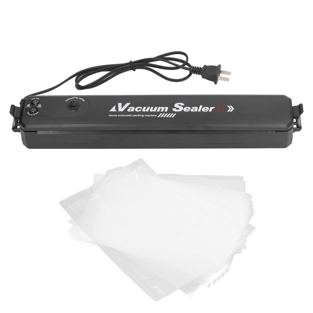 Vacuum Sealer Automatic High Efficiency LED Indication Keep Refreshing Food Vacuum Sealing Machine with 10 Bags CN Plug 220V