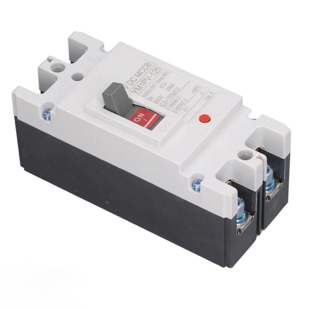 MCCB DC Solar Battery Protection Isolator Switch 2P Molded Case Circuit Breaker Switch 1000V 80A