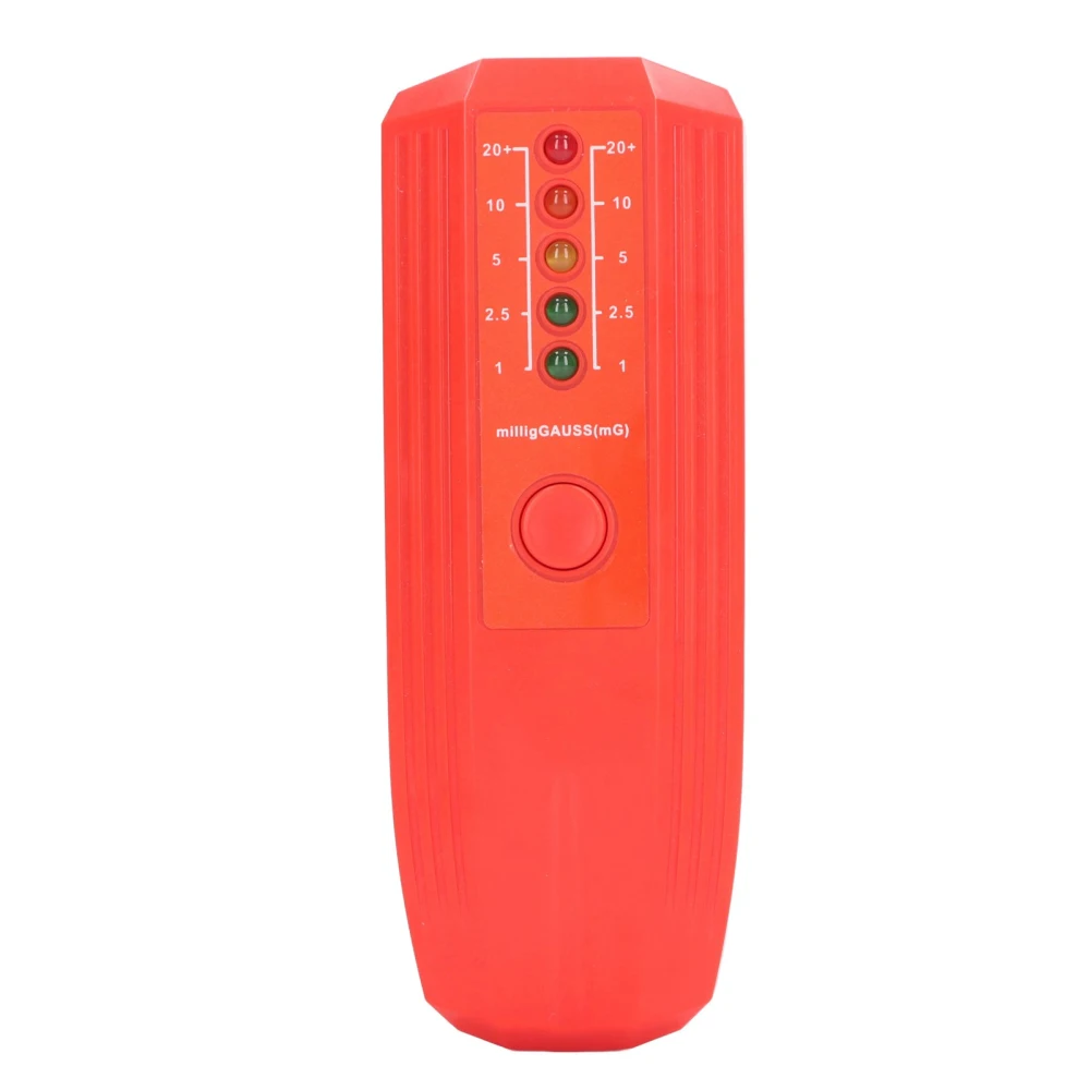 Electromotive Force EMF Tester Color LED Indicator Electromagnetic Radiation Detector Meter 50 60Hz Red