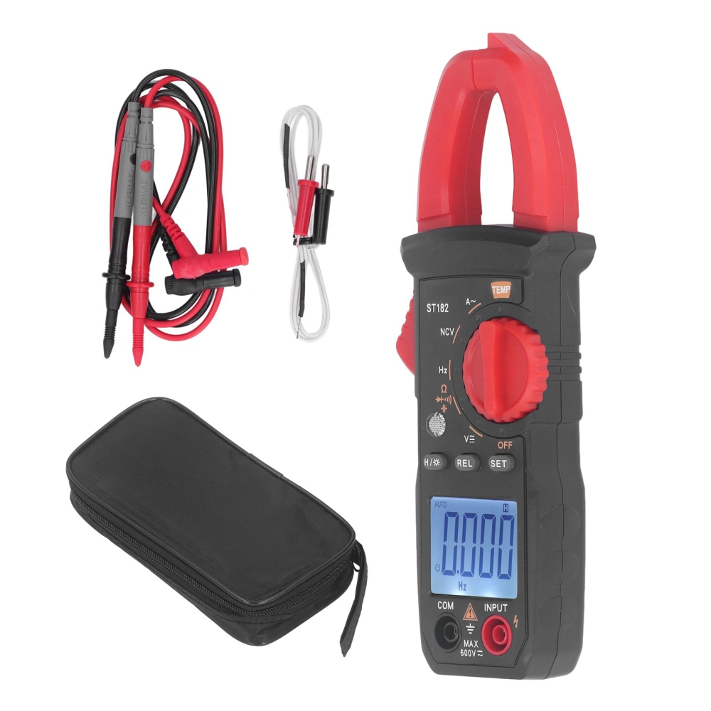 Clamp Meter Digital High Accuracy Multimeter AC Current Voltage Tester with Temperature Measurement