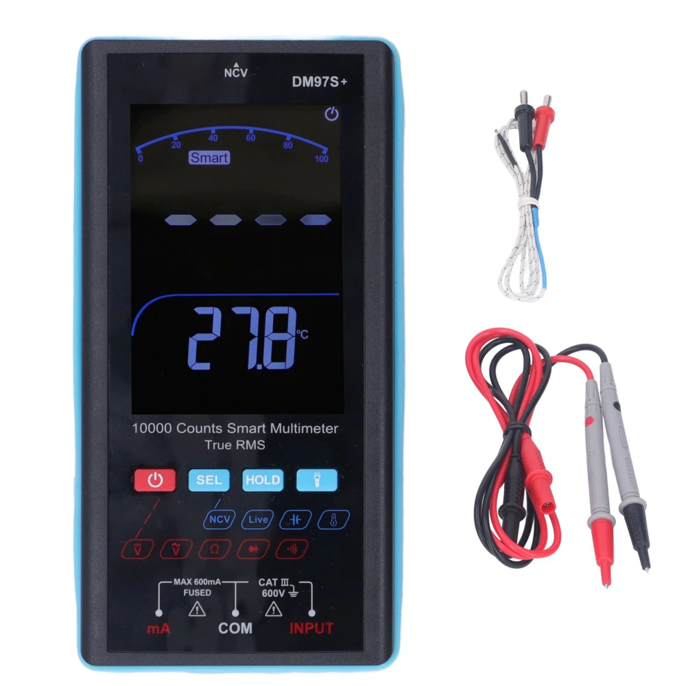 Digital Multimeter Non Contact Accurate Automatic Detection Anti Burn 3.5in Smart Electrical Tester