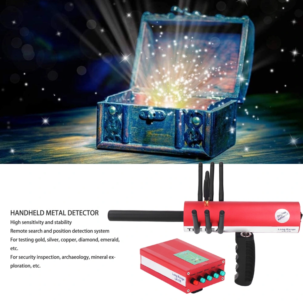 Remote Metal Detector High Accuracy Handheld Metal Finder Jewellery Search Locator AC100‑240V AU Plug