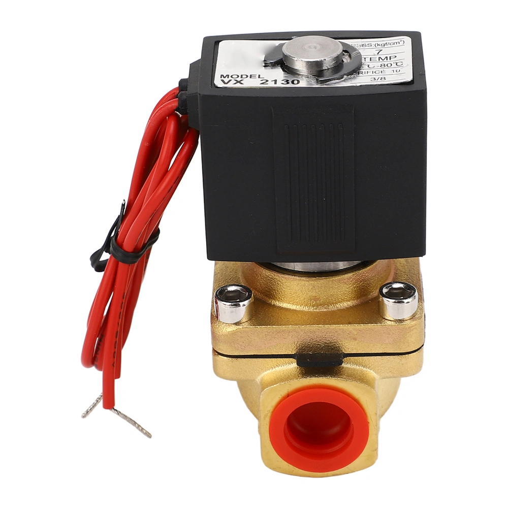 Pneumatic Solenoid Valve Quick Response Copper Good Sealing Normally Closed Solenoid Valve for Oil Air G3/8 DC24V