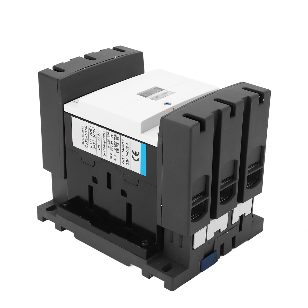 AC110V 150A 3 Phase AC Contactor Silver Contact PC Flame Retardant Housing Alternating Current Contactor