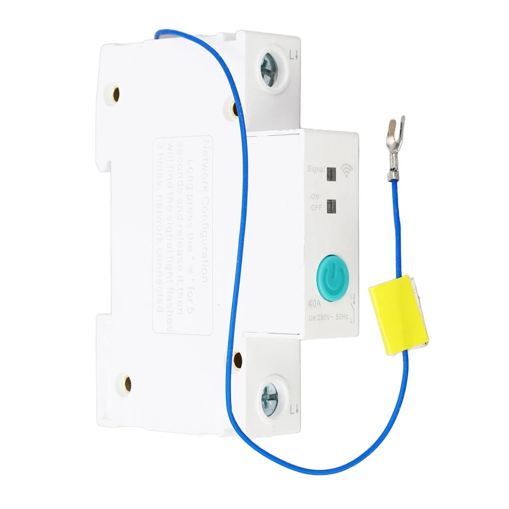 WIFI Circuit Breaker 1P DIN Rail Smart Breaker Switch for Ewelink APP Home Malls