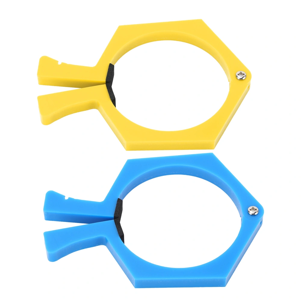 Sublimation Tumbler Clamp ABS Pinch Holder Grip Clip Fixing Tool for 20oz Cups Glasses 2Pcs Yellow Blue