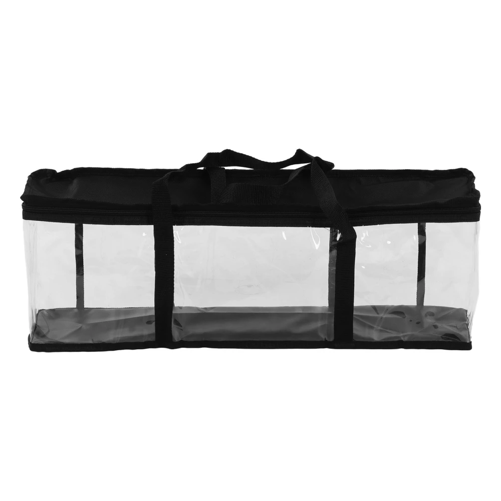 PVC Tool Storage Bag Transparent Zippered Dustproof Large Capacity Tool Organizer for Maintenance 61 X 15 X 21cm