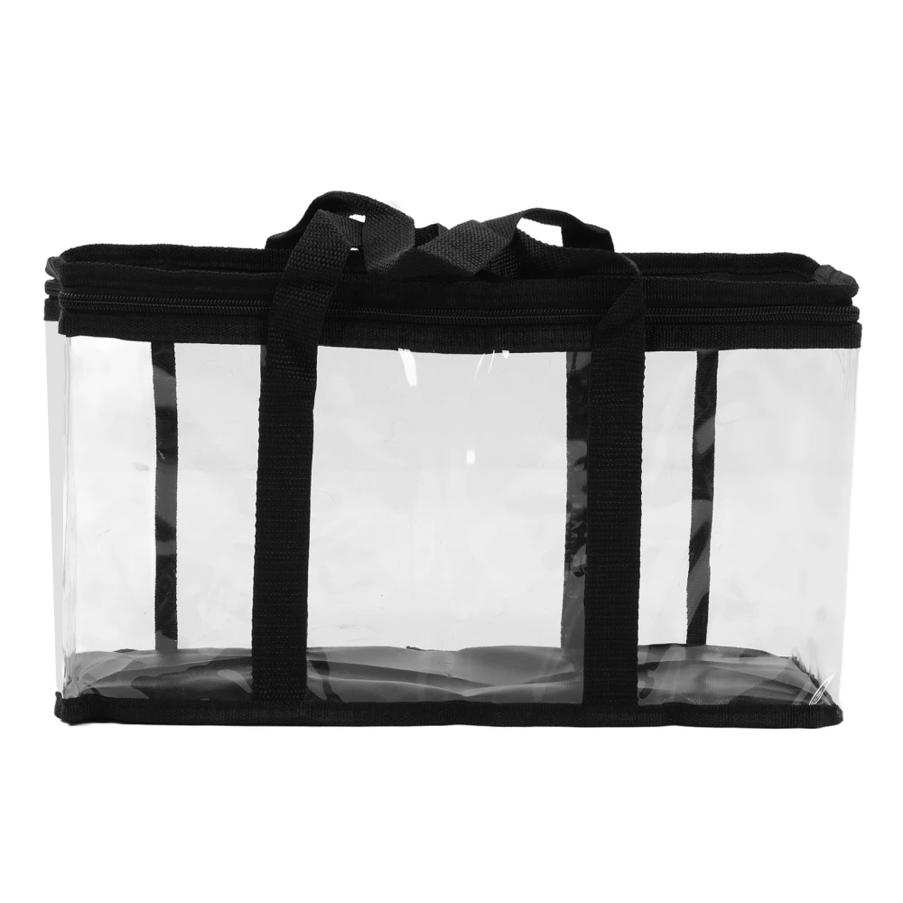 PVC Tool Storage Bag Transparent Zippered Dustproof Large Capacity Tool Organizer for Maintenance 38 X 15 X 21cm