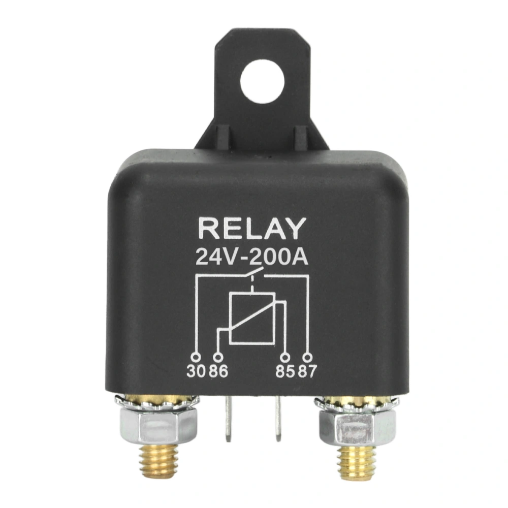 24V 200A Car Start Relay High Current Normally Open Brass Coil Vehicle Starter Relay 4 Pin