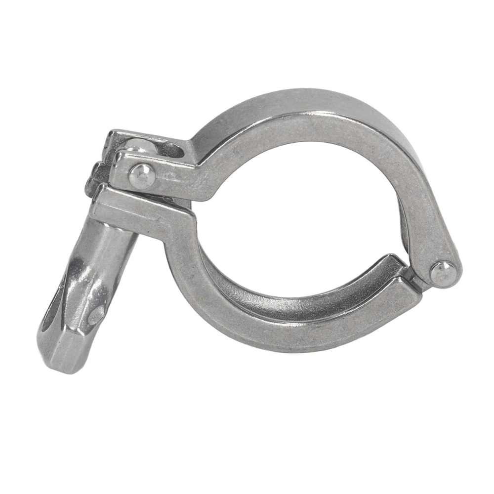 Triple Clamp 304 Stainless Steel 1 Pin Fixture Fitting with Wing Nut for Hose Pipe Pipeline 38