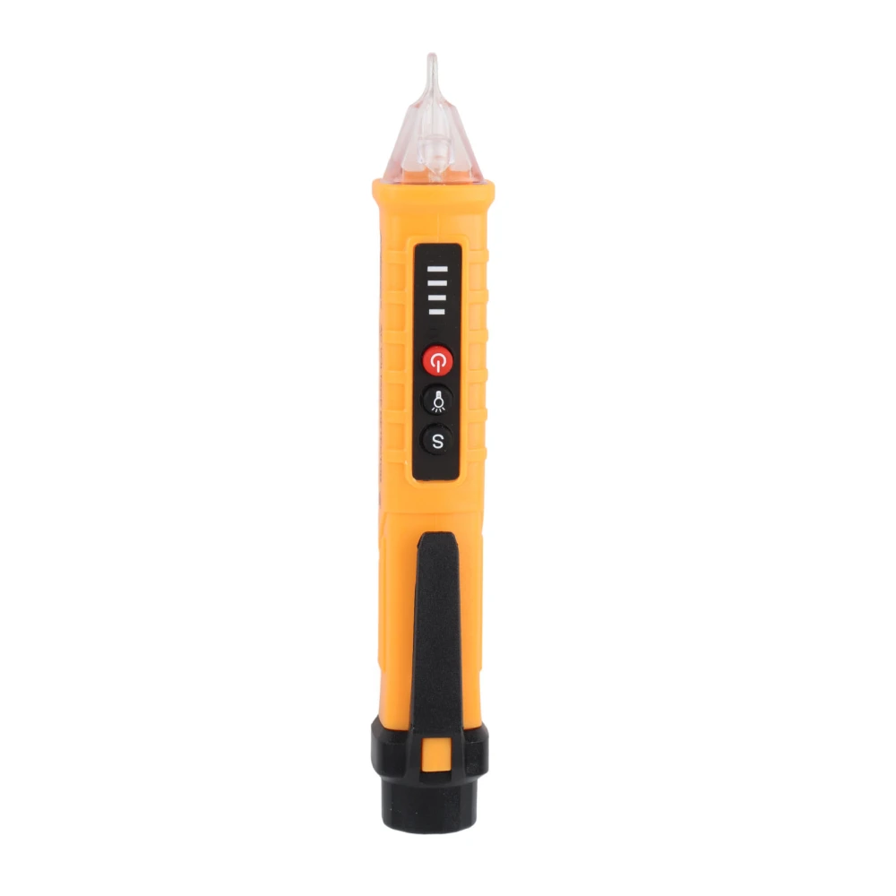 AC Voltage Detector Current Tester Household Induction Pen Electrician Intelligent Test Sound Light Alarm Yellow