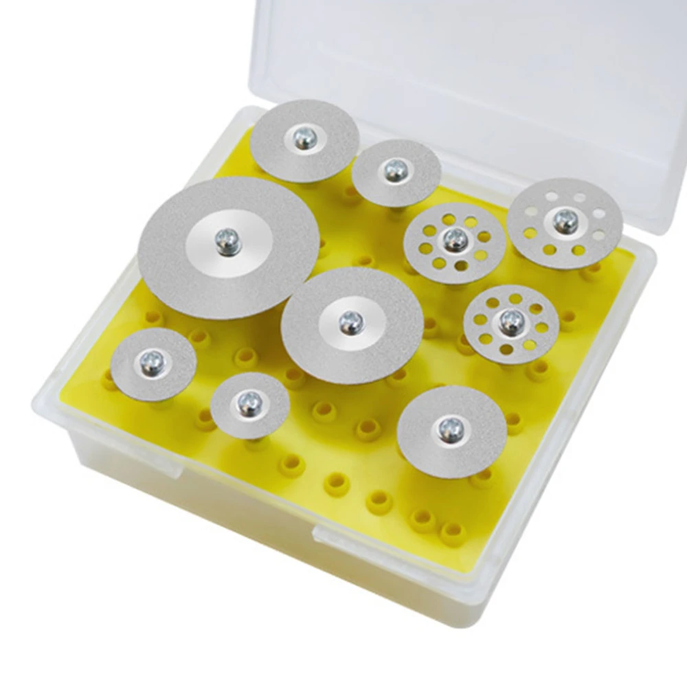 10Pcs Diamond Cutting Abrasive Disc Ceramic Tile Glass Polishing Blade Incisive Silver