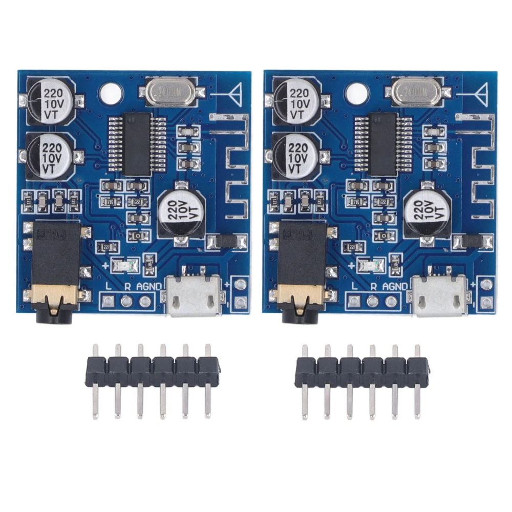 2PCS MP3 Bluetooth Audio Module with USB 5P Interface DIY Car Speaker Audio Board DC3.7‑5.5V