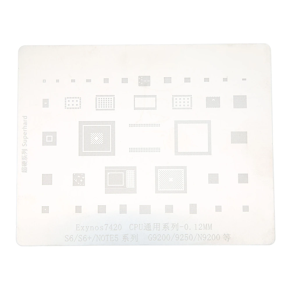 CPU Reballing Stencil Stainless Steel Reballing Net Rework Template for Mobile Phone Repair