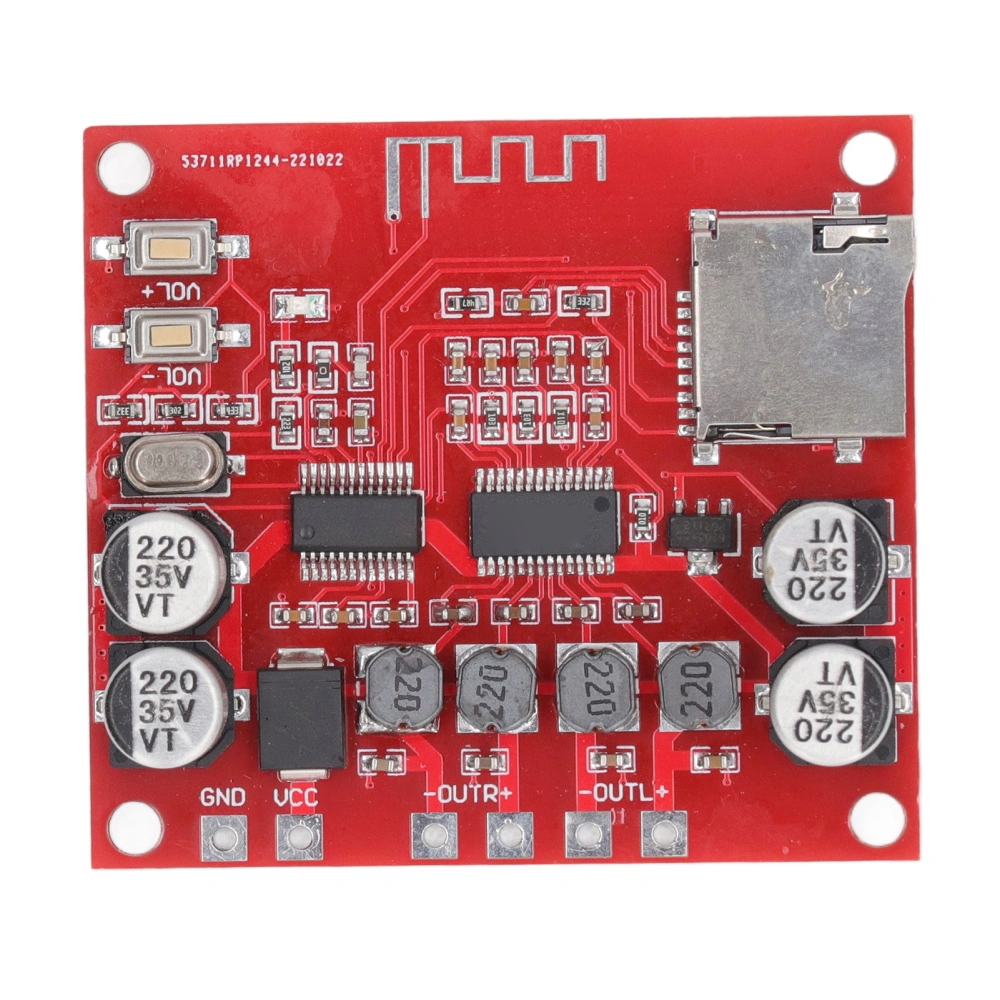 Bluetooth Power Amplifier Board 2 Channel Audio Wireless Speaker Amplifier Board DC12‑24V