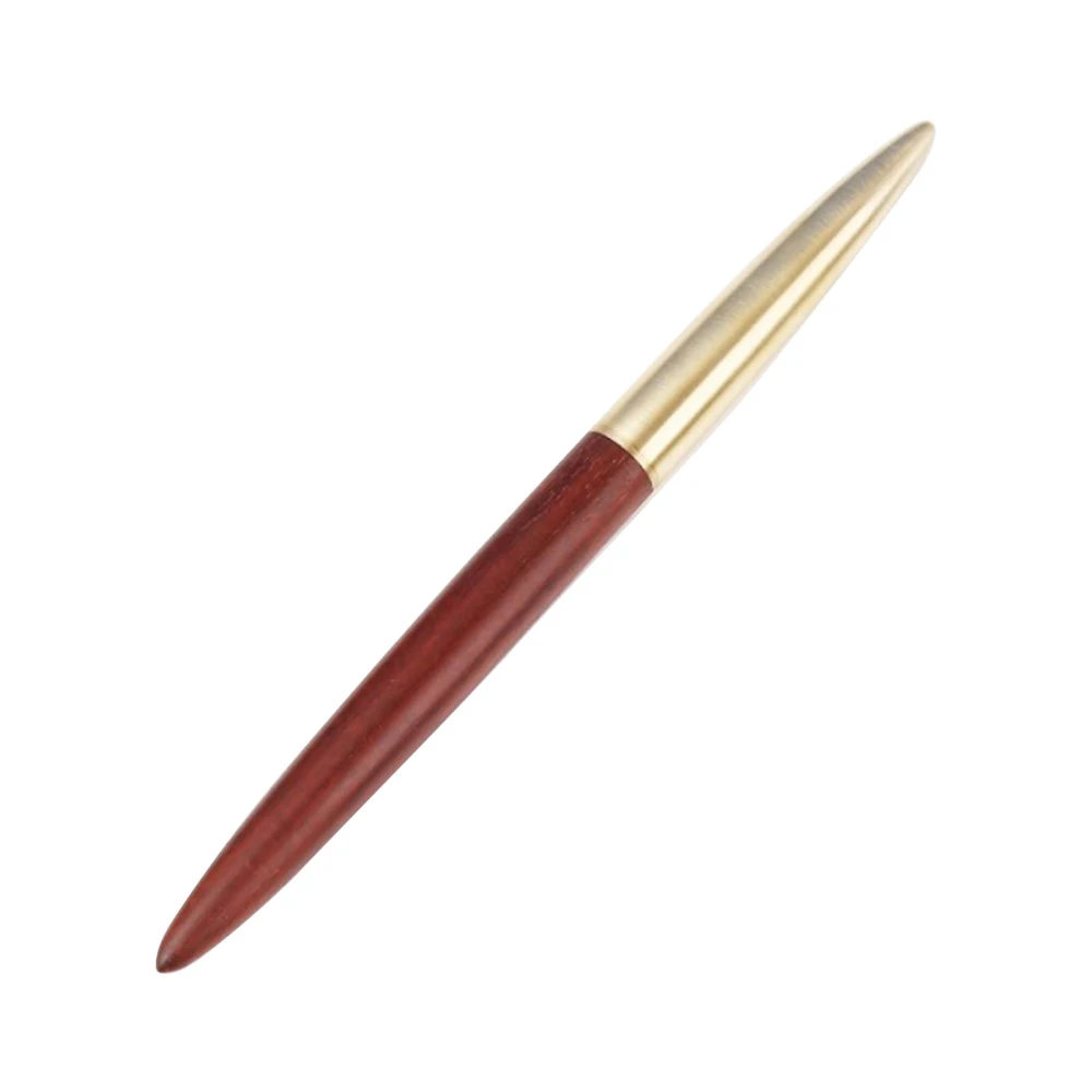 Signature Pen Sandalwood Wood Metal 2 Pointed Neutral Pen Office Supplies 14cm Length