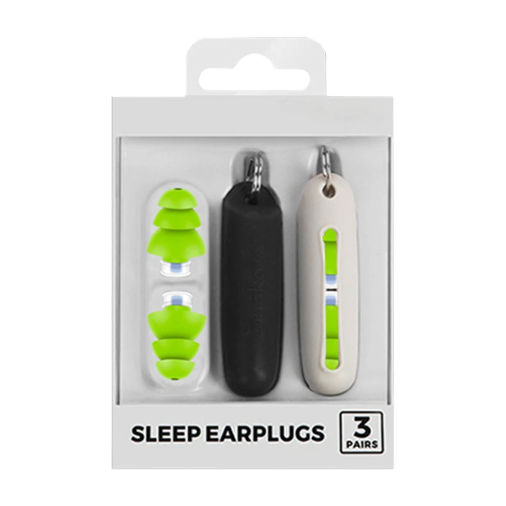 3 Pairs Sleeping Ear Plugs Noise Cancelling Sound Insulation 3 Layer Structure Waterproof Swimming Earplug