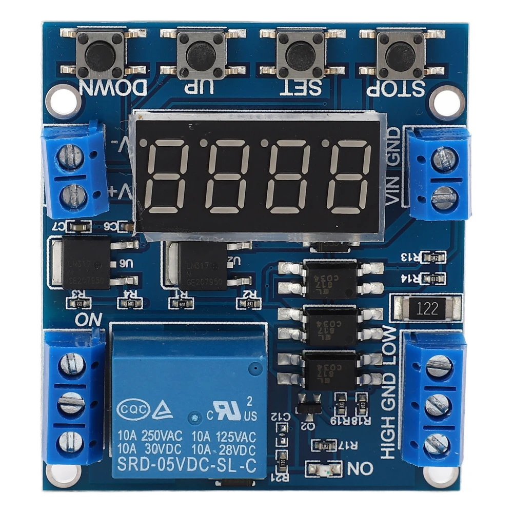 1 Channel Relay Module Delay Power Off Trigger Module Voltage Upper Lower Limit Detection 6‑30V