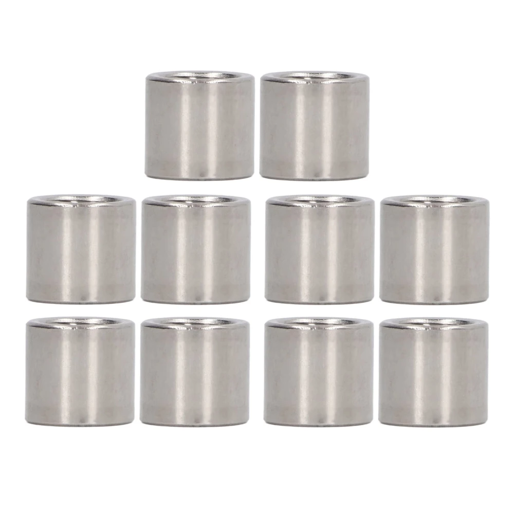 10 Pcs Round Connector Nut M10x1.5 14 L13mm Threaded Sleeve Rod 304 Stainless Steel Coupling Nuts