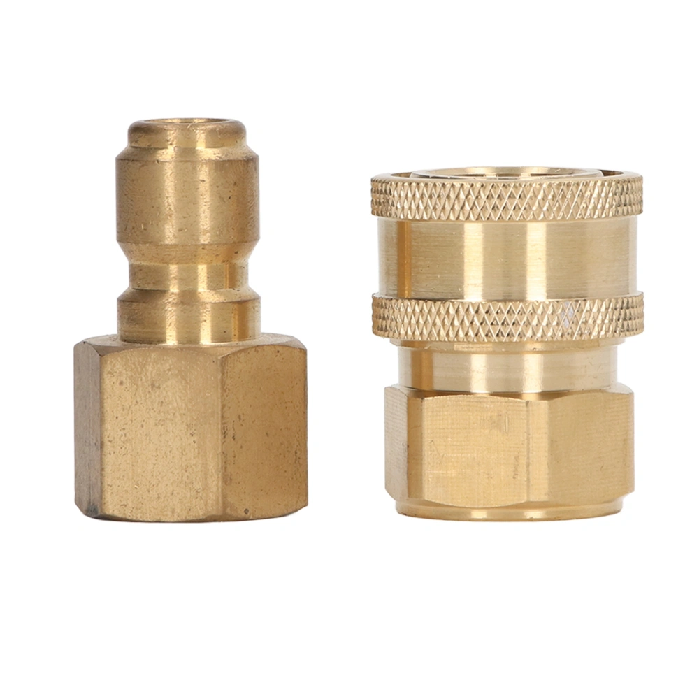 5000PSI High Pressure Washer Fittings Washing Machine Pipe Adapter Female Male Connectors M18x1.5mm Female Thread Plug and Socket