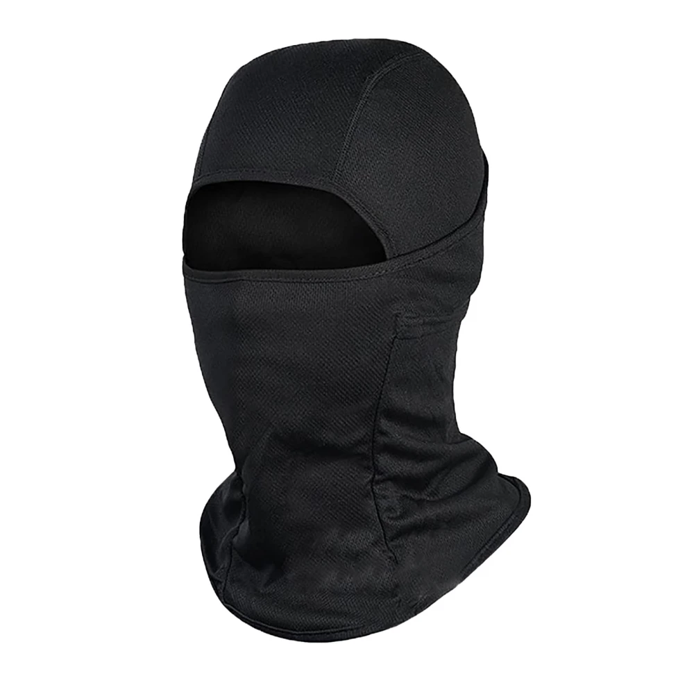 Cycling Head Cover Windproof Face Cover Polyester Neck Warmer Hood for Outdoor Sports Black