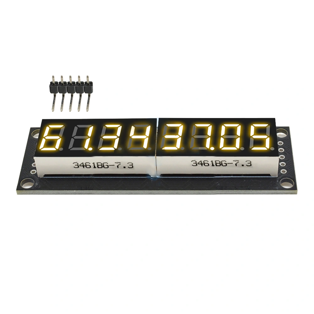 Digital Tube Display Module 8 Digit 7 Segment LED 5V 0.36in 74HC595 Yellow Display