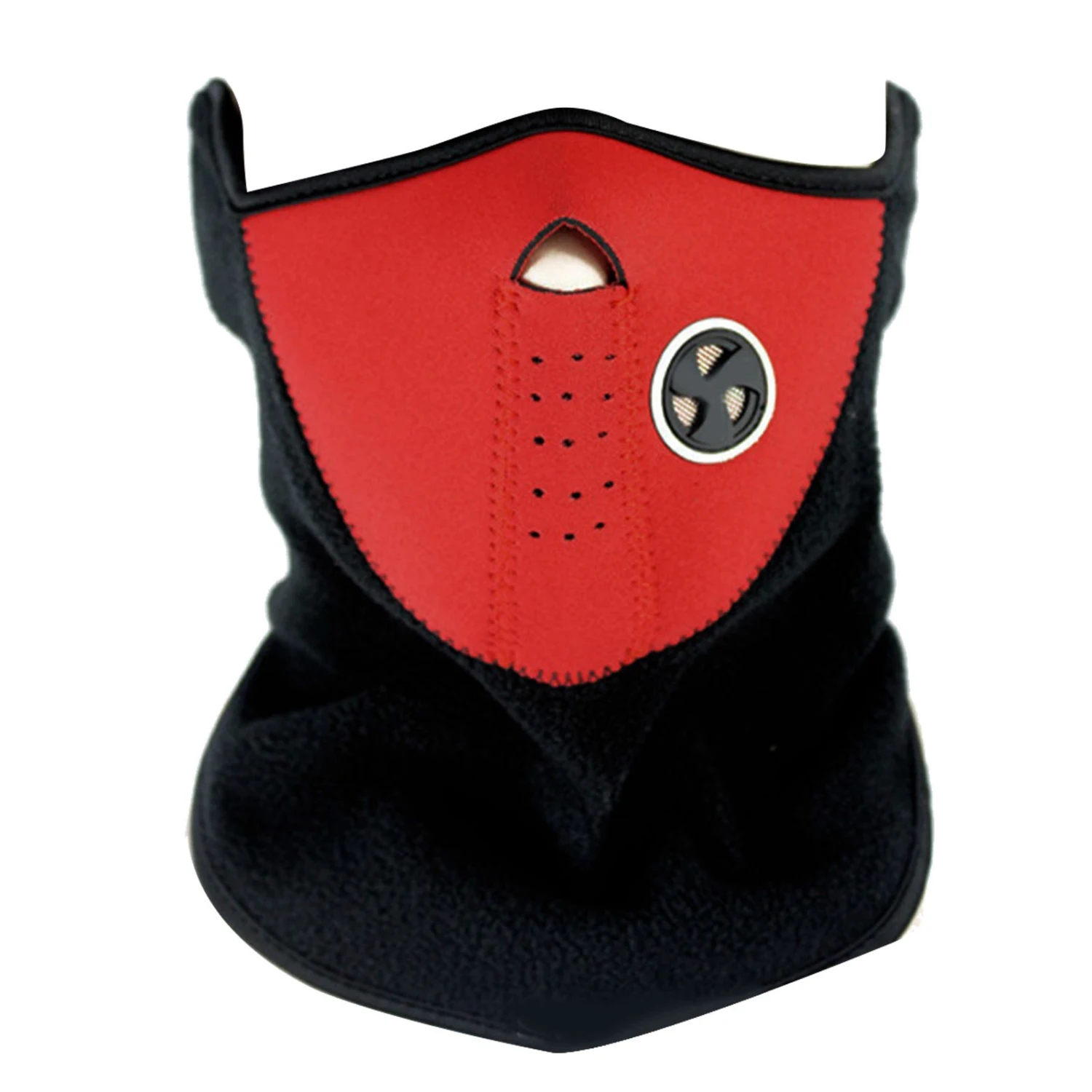 Face Cover Breathable Sun Protection Comfortable Headgear Neck Scarf for Cycling Red