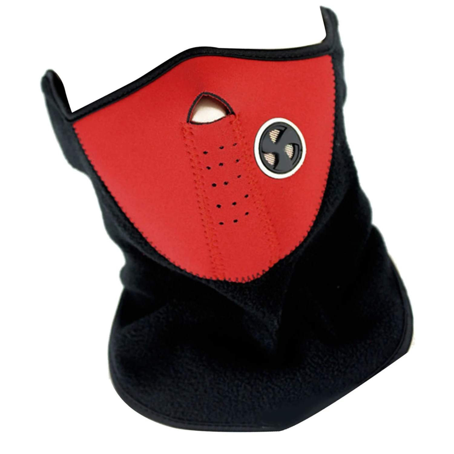 Face Cover Breathable Sun Protection Comfortable Headgear Neck Scarf for Cycling Red