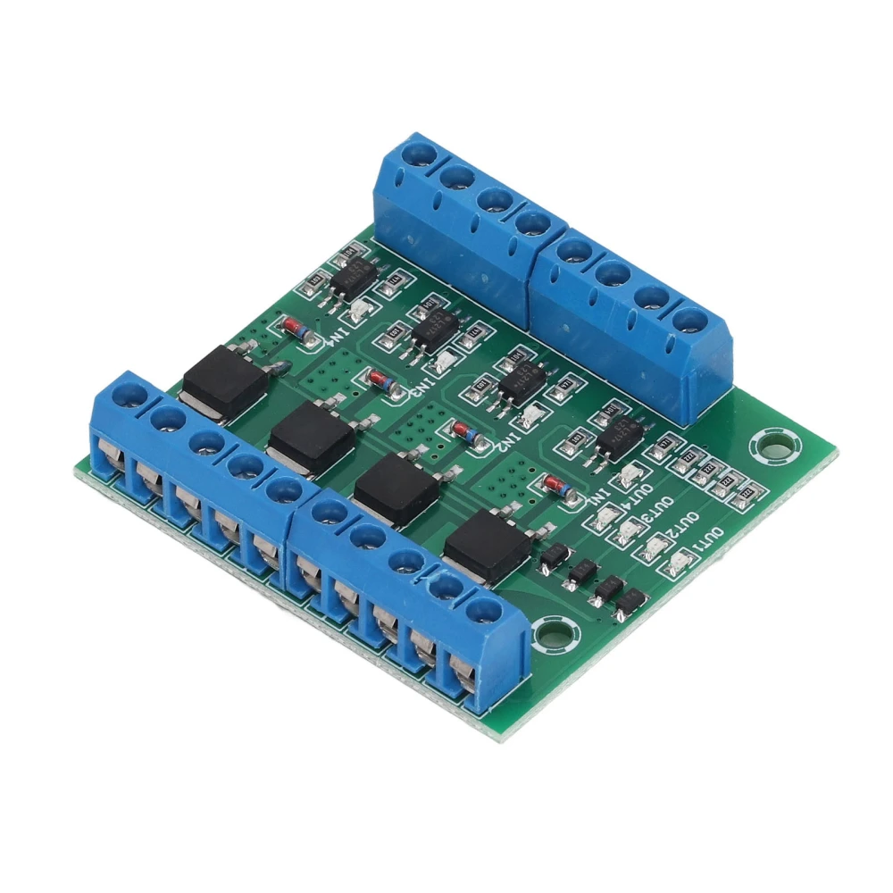 MOS Driver Module 4 Way Field Effect PLC Amplifier Board 3‑20V Input DC 3.7V‑27V Output