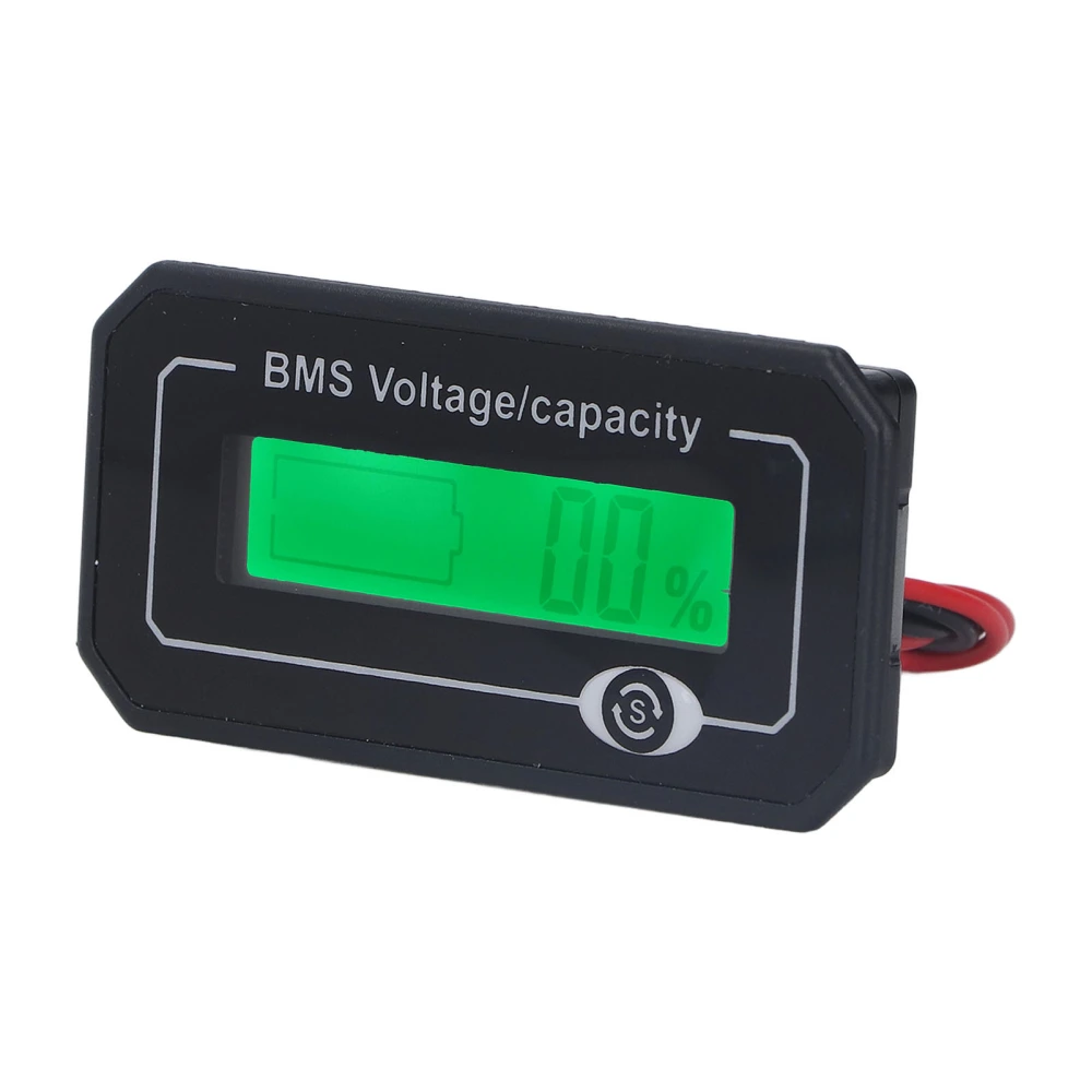 Battery Meter Digital Display High Precise 8V To 99.9V Lithium Battery Capacity Voltage Gauge