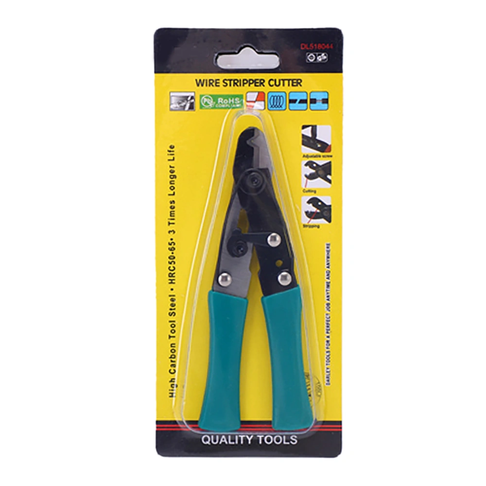 Mini Wire Stripper Multifunctional Chrome Vanadium Steel PVC Handle Stripping Plier for Cable