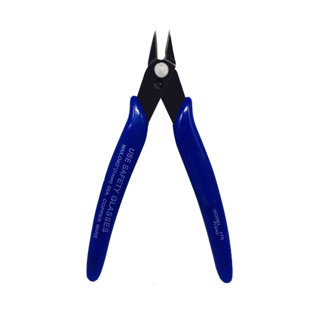 Diagonal Cutting Pliers with Plastic Handle Electric Wire Cutter Handheld Cable Cutting Tool