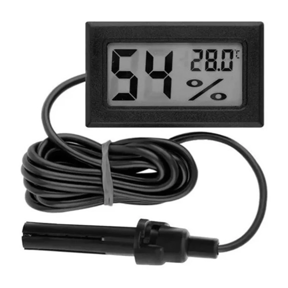 Thermometer Hygrometer Digital Mini Electronic Temperature Humidity Meter for Indoor Outdoor with Probe