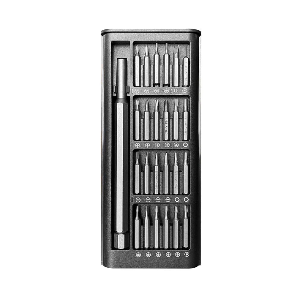 25Pcs Screwdriver Set Chromium Vanadium Alloy Steel Magnetic Screwdriver Set for Computer Phone Repair