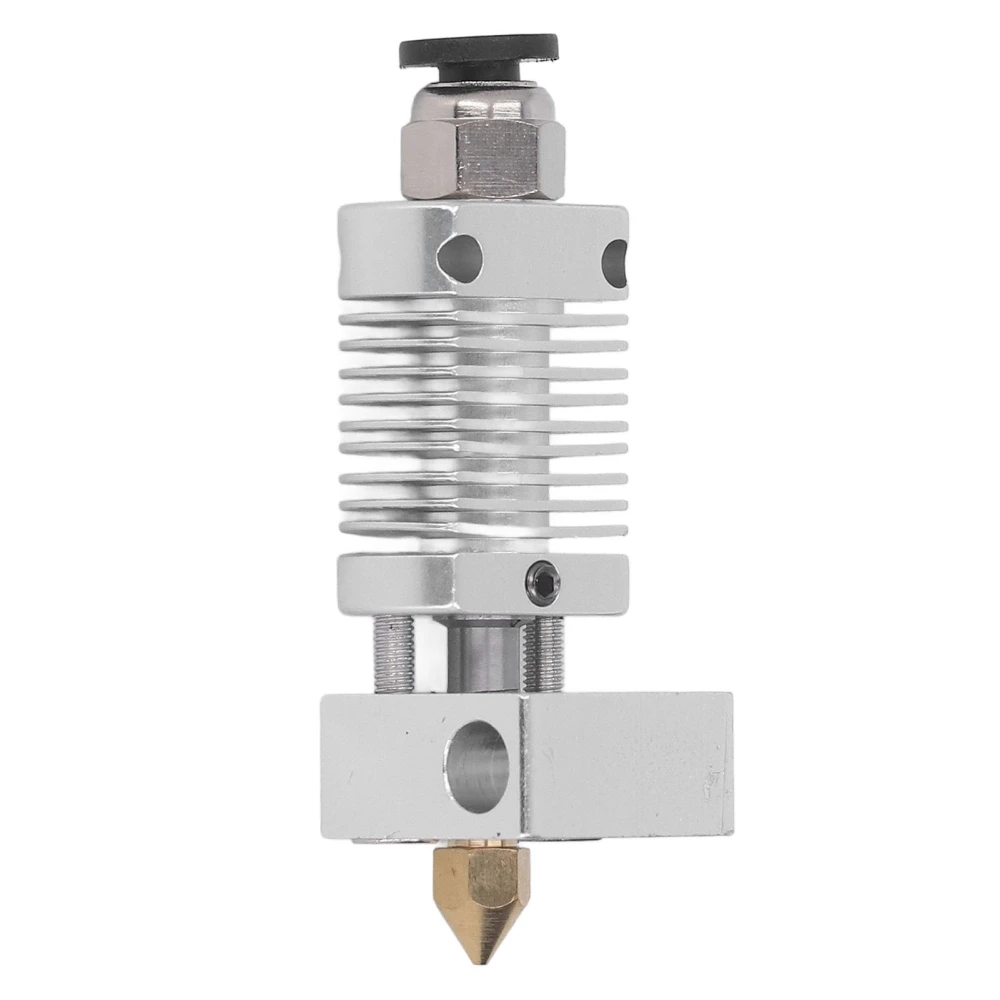 Extruder Printing Head with 0.4mm Nozzle Thread Connection Hotend 3D Printer Accessories Silver