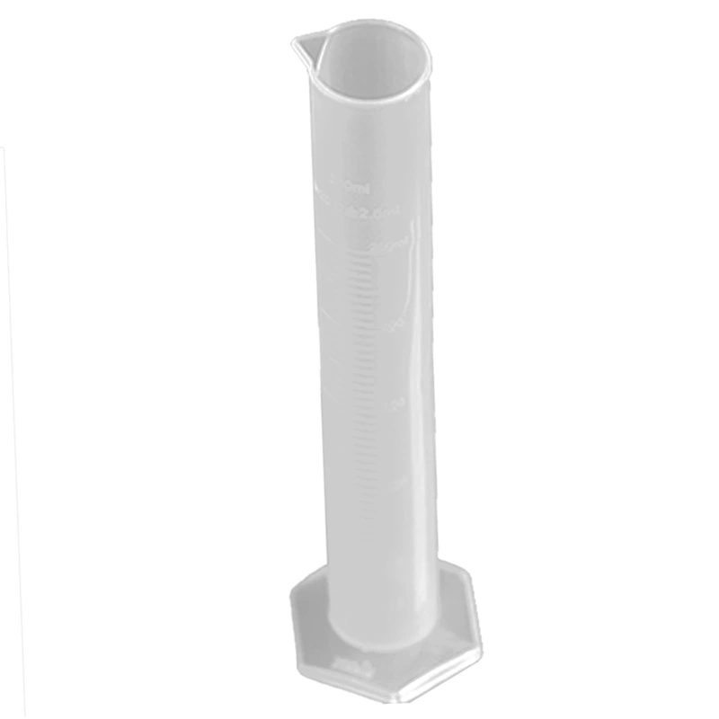 Measuring Cylinder Straight Plastic 250ml Large Capacity Clear Scale Tool for Experiment 250ml