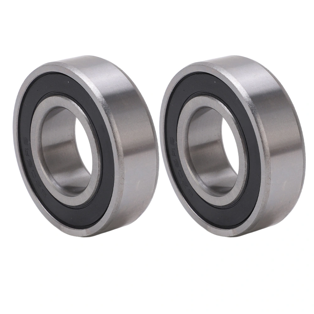 2Pcs Deep Groove Ball Bearing Double Shielded Rubber Seal Power Transmission 6205RS