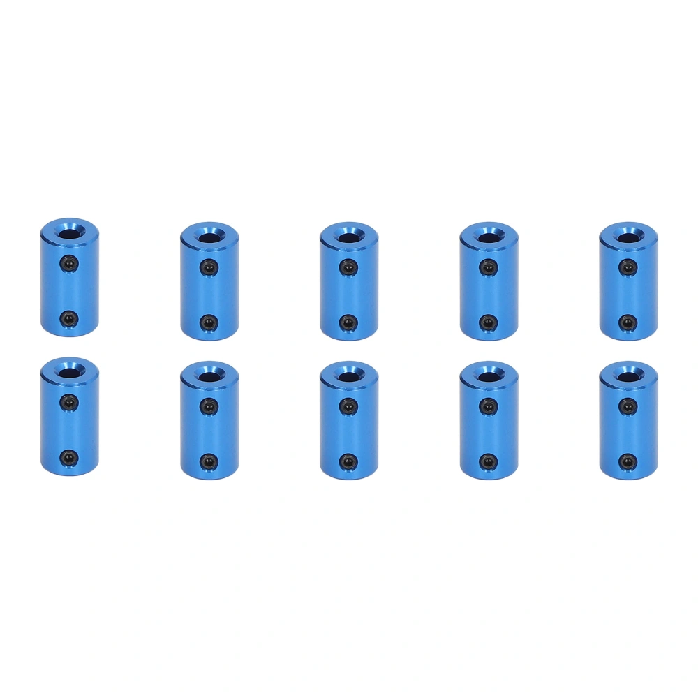 10Pcs Shaft Coupling Stepper Motor Coupler 14mm Diameter 25mm Length Joint Connector 5x5mm / 0.2x0.2in Blue