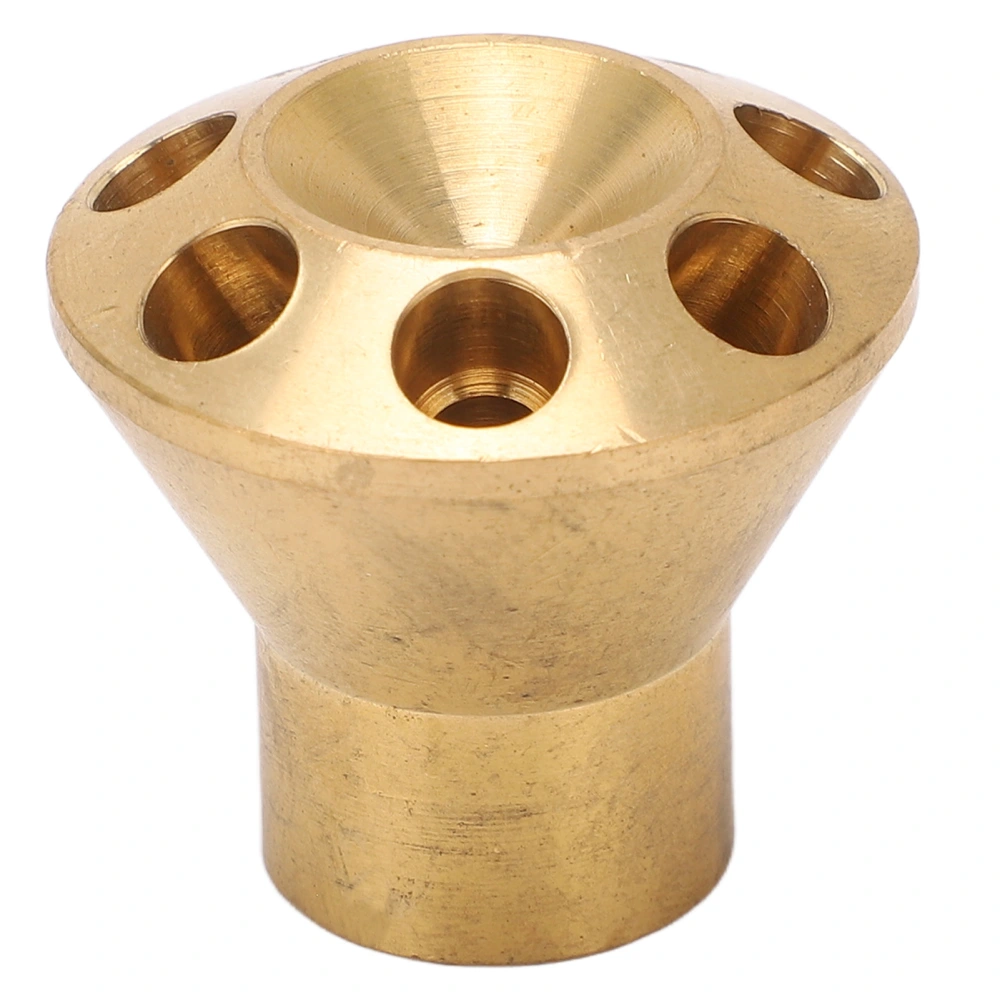 Refrigerant Distributor Brass 12.8mm Inlet 6.5mm Outlet 7 Holes for Machine Equipment