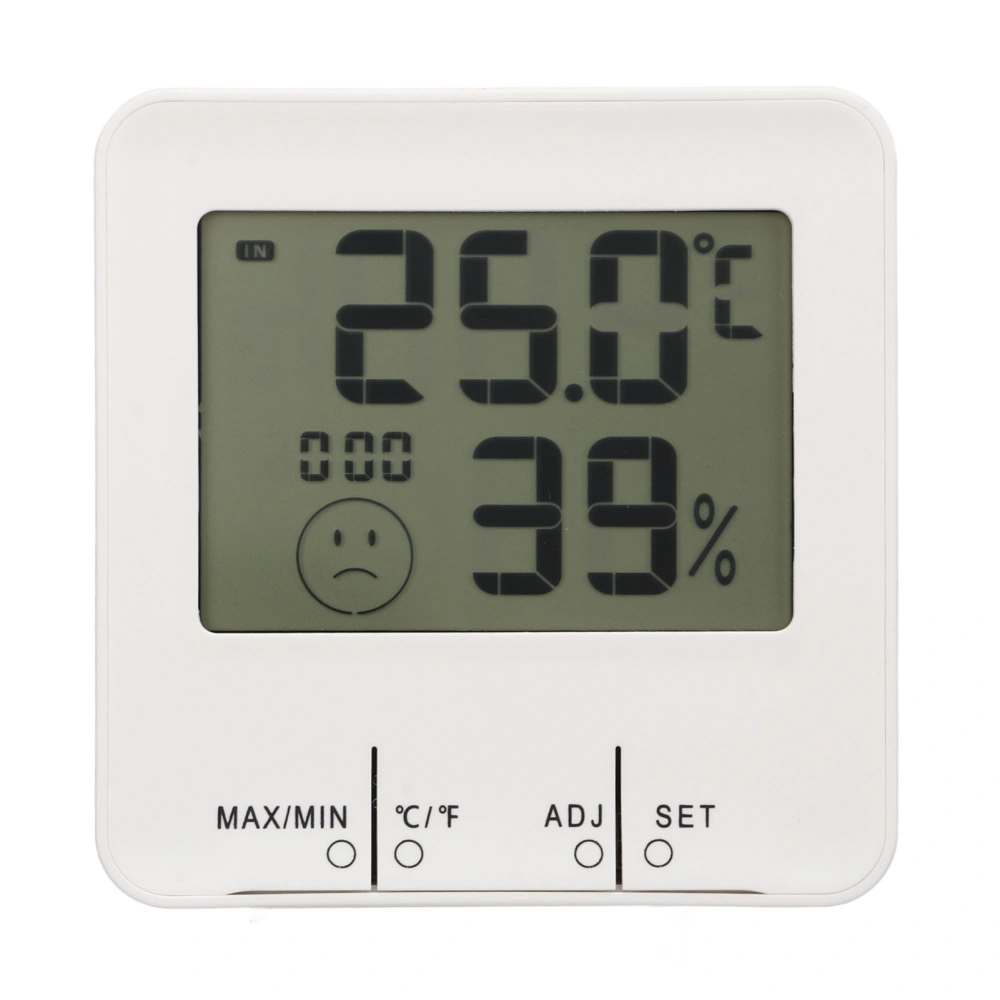 Thermometer Hygrometer Temperature Humidity Meter Digital Display Electric Clock for Home